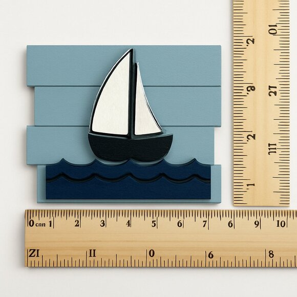 Handmade Tiered Tray Decor - Lake Life, 13 Pieces, Summer, Nautical, Beach - Picture 4 of 12